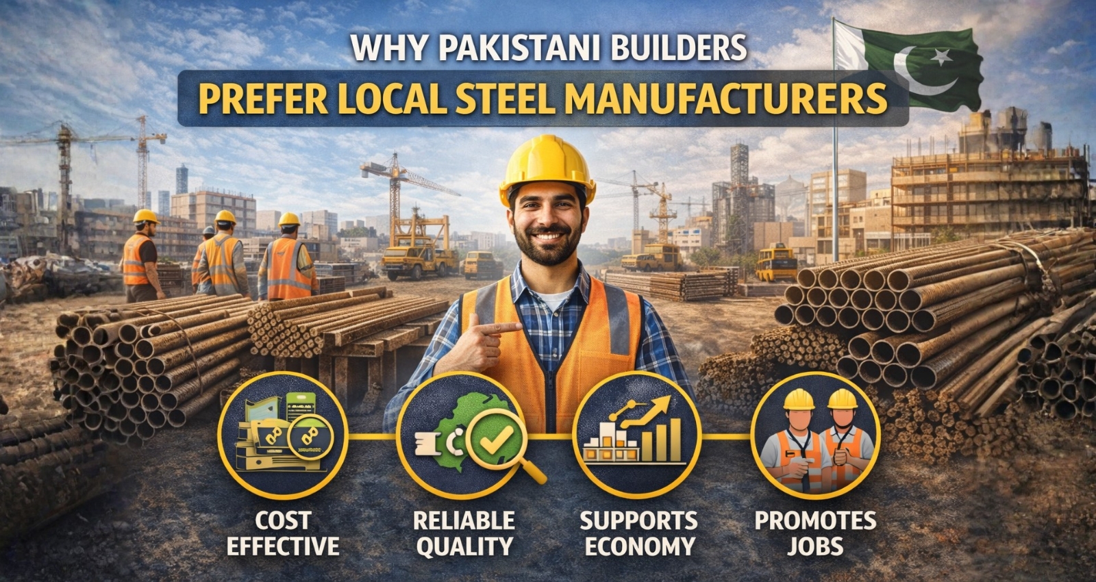 Read more about the article Why Pakistani Builders Prefer Local Steel Manufacturers