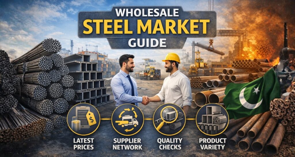 Wholesale Steel Market Guide – Karachi, Lahore, Islamabad