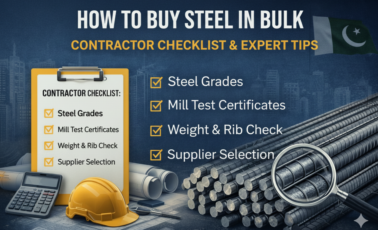 Read more about the article How to Buy Steel in Bulk: Contractor Checklist & Expert Tips