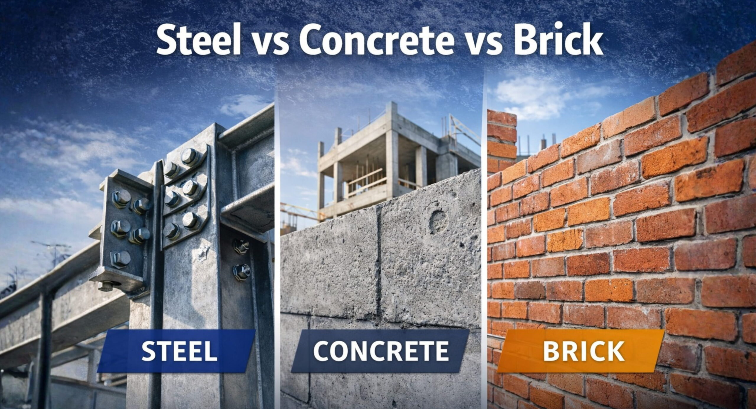 Read more about the article Steel vs Concrete vs Brick – Cost Comparison for Pakistan